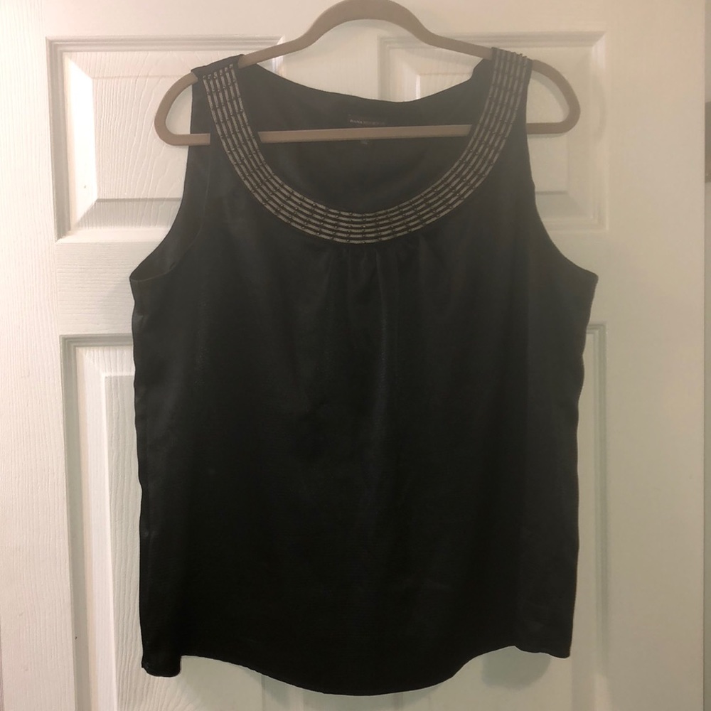 Embellished black tank